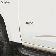 BLING Christian Fish Emblems Sticker Self Adhesive Car Fish Decal Sticker