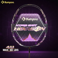 ของแท้ 💯% ไม้แบดมินตัน Kumpoo รุ่น HYPER SHOT HEXAGON 3U(Red)4U(Purple) 2026