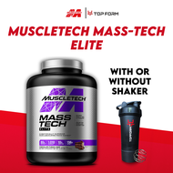 MuscleTech MassTech Elite Mass Gainer 6lbs-Whey Protein Powder +Muscle Builder, Weight Gainer, Creat