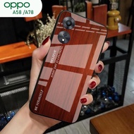 [A18] Oppo A58 Case A78/ - Oppo A58 Glitter Glass Softcase A78/ Oppo A58 Mobile Phone Case A78/ - Op