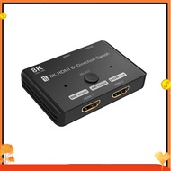 Bi-Direction Switcher 8K HDMI-Compatible Switch 2X1 1X2 Bi-Direction Switcher 4 in 1 Out HDMI-Compatible Switcher Splitter 8K 60Hz 4K 2K 120Hz