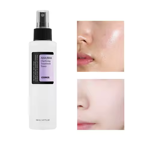 AHA/BHA salicylic acid spray toner cleans and shrinks pores controls oil removes blackheads pimples 