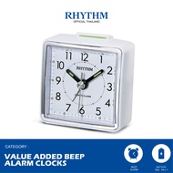 นาฬิกาตั้งโต๊ะ RHYTHM นาฬิกาปลุกตั้งโต๊ะ Alarm clock ขนาดเล็กมาก เพียง 5.7 ซม.ไม่มีพรายน้ำ-CRE210N