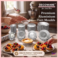DECOWARE Aluminium Egg Tart Mould/Acuan Fruit Tart/ Cheese Tart Mould/ Mini tart mould/ Egg tart mou