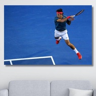 Roger Federer Shoot Canvas Print Tennis Players Motivation