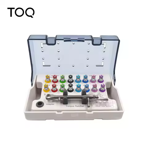 1SET Dental Implant Torque Wrench Screwdriver Prosthetic Kit 10-70NCM Ratchet Drivers Dentistry Impl