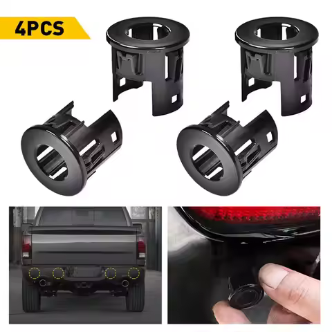 4 Pieces Parking Assist Sensor Bracket Bezels 5LS52TZZAA For Dodge Ram 1500 2500 3500 2014 2015 2016