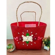 Bakul M DD FLOWER PARCEL bag Eid hamper bag woven bag PARCEL bag goodie bag