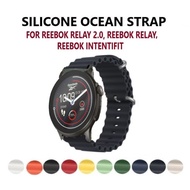 Silicone Ocean Strap Band for Smart Watch Reebok Relay 2.0 Reebok Intentifit Watchband