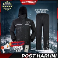 JGD COMOTO Oxford Premium Rain Coat Motorcycle Baju Hujan Motor Bike Bicycle Rain Jacket Suit Hujan 