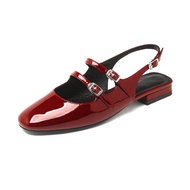 Haihel Krja Women Korean Style Toe Shoes Trendy Tofu Heels Viral Hill Fashion Girls Graduation Heels