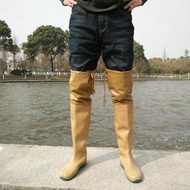 Rain Boots รองเท้าฝน PVC รองเท้าบูทยาว รองเท้าบูทยางแบบยาว รองเท้าบูทกันน้ำ กางเกงกันน้ำ ยางสังเคราะห์