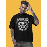KILLSWITCH ENGAGE Oversize T-Shirt – Unisex Metalcore Band Shirt | Skull Laurel Graphic Tee Streetwe