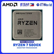 AMD Ryzen 7 5800X - 8 Cores 16 Threads, 4.7GHz, AM4 Zen3 Tray Type Desktop Processor | itwR7-5800X-T