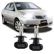 For Toyota Vios Robin 2003-2005 (Head Lamp) H4 LED Light Car Headlight Auto Head light Lamp 6000k Wh