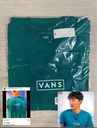 (木村拓哉 多次著用) Vans box logo T shirt size S 綠色