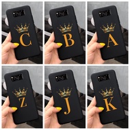 Luxury Crown Letters Painted Case Samsung Galaxy S8 Plus Casing Soft Silicone Back Cover Samsung S8 S 8 S8+ S8Plus Bumper