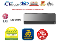 LG ARTCOOL System 2 Inverter Aircon [Black] 5 Ticks **UPGRADE MATERIALS PACKAGE**