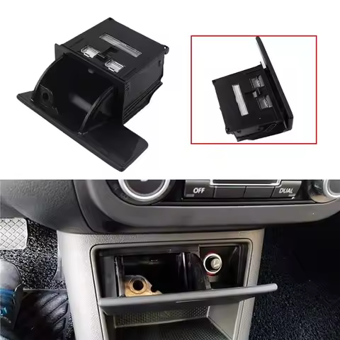 A30P-Car Ashtray Console Storage Box Plug-In Storage Box For VW Golf Tiguan 2009-2014 5ND857961 5M18