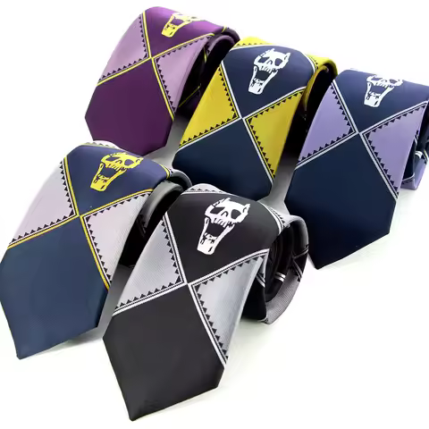 5 colors JoJo silk tie wonderful adventure KILLER Queen Heaven Gate Kira Yoshikage tie role playing 
