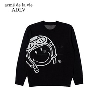 Acme de la vie | เสื้อไหมพรมแขนยาวสีดำสำหรับผู้หญิง
