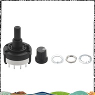 3P4T 3 Pole 4 Position Single  Band  Rotary Switch w Knob