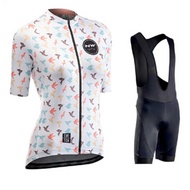 NW Cycling Jersey Short-Sleeved Suit Road Bike Jersey Women Summer Slim-fit Cycling Shorts Wicking B