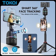 Auto Face Tracking Gimbal AI Smart 360° Rotation Desktop Phone Holder for Smartphone & Action Camera