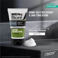 Mens Biore Non Scrub Facial Foam Acne Skincare 100Gr  100 Gr