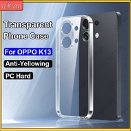 For OPPO K13 K13X K13Turbo K13Turbo Pro Transparent Phone Case Clear PC Hard Shell Casing Shockproof