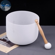 MyriadU Crystal Quartz Singing Bowl 8 Inch 432Hz Yoga Meditation Sound Bowls Professional Tibetan Cr
