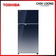 [ULTRA FRESH]TOSHIBA 661L 2 DOORS DUO HYBRID GLASS INVERTER FRIDGE REFRIGERATOR GR-AG66MA(GG)