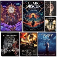 COD Anime C-Clair Obscur E-Expedition 33 Game Poster Print Home Wall Decoration,No Frame Canvas Pain