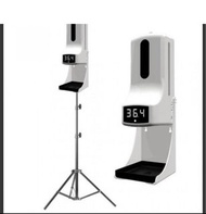 K9 二合一自動感應紅外線測體溫儀消毒皂液機 | 人體溫度檢測器 | 酒精搓手液機