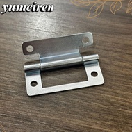 YUMEIREN 5pcs/set Flat Open, Soft Close No Slotted Door Hinge, Creative Interior Folded Connector Close Hinges Furniture Hardware