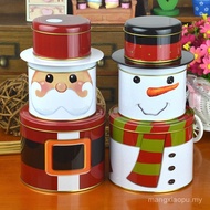 ((Empty Box) Creative Three-Layer Gift Tin Box Large Capacity Baking Cookies Biscuit Tin Can Set Sto