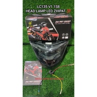 HEAD LAMP ZHIPAT LC135 LAMPU  ZHIPAT LC135 V1 LAMPU ZHIPAT LC135 V1 LAMPU