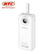 Pin dự phòng Pisen TP-D074 30.000mAh TypeC PD 20W USB-A QC 3.0 22.5W Màn hình LCD (Trắng) - Nhất Tín