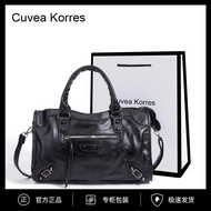 Paris Rivet Motorcycle Bag ABG Hot Girl Bag High-End Sense Large-Capacity One-Shoulder Cross-Body Po