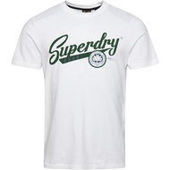 Men's cotton T-shirt Superdry Mens Vintage Scripted College T-Shirt 4XL , 5XL , 6XL
