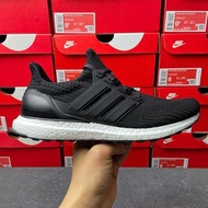 adidas Ultraboost 4.0 DNA 黑白色舒適運動 織物減震防滑耐磨透氣 低筒 休閒訓練長跑跑步鞋 男女同款