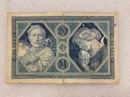 德國1915年20馬克舊紙幣11008