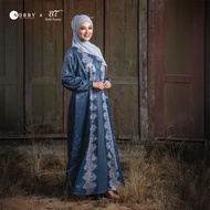 Nobby X Batik Trusmi Arundaya Dress 2 Gamis Wanita Terbaru Koleksi Ramadhan Idul Fitri 2025 Bahan Po