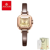 JULIUS Store Women's Square Watches JA-496 new year gift free box