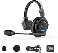 SYNCO XTALK X5 Wireless Intercom Headset System, 2.4GHz Full Duplex Group Talk Coms with 24H 350M/11