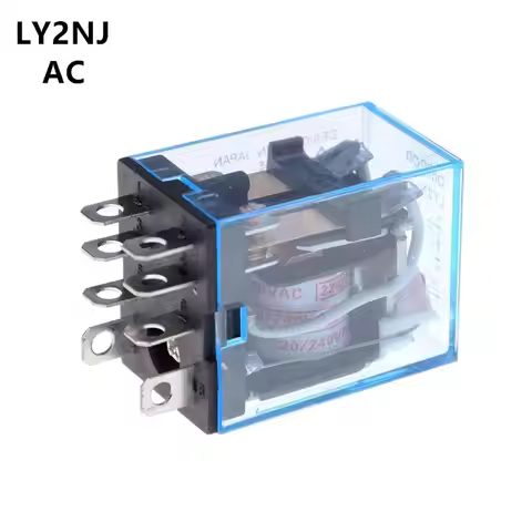 1Pcs LY2NJ HH62P HHC68A-2Z Electronic Micro Mini Electromagnetic Relay 10A 8PIN Coil DPDT AC12v 24v 
