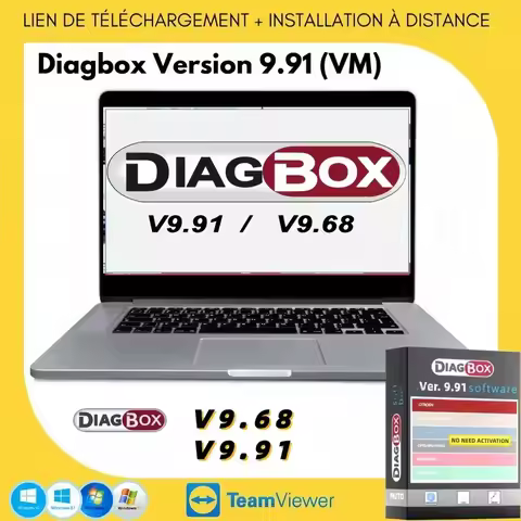 2025 HOT Diagbox 9,91 9,68 software programador ecu para Citroen Peugeot para Lexia3 PP2000 adaptado