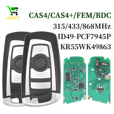 Liberty 315/433/868Mhz Smart Remote Key Keyless Go For BMW 3 5 7 Series 2009-2016 CAS4 F System Fob 