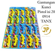 GANTUNGAN CHILDREN'S TOY KEYCHAIN PISTOL CONTENTS 20