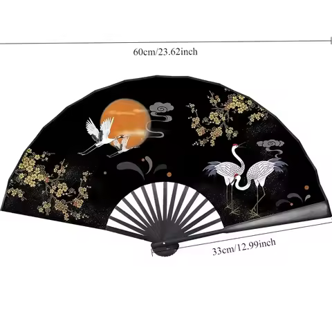 Pria Klasik Kipas Lipat China Vintage Folding Bambu Fan Gaya Jepang Wanita Tangan Kipas Sutra Portab